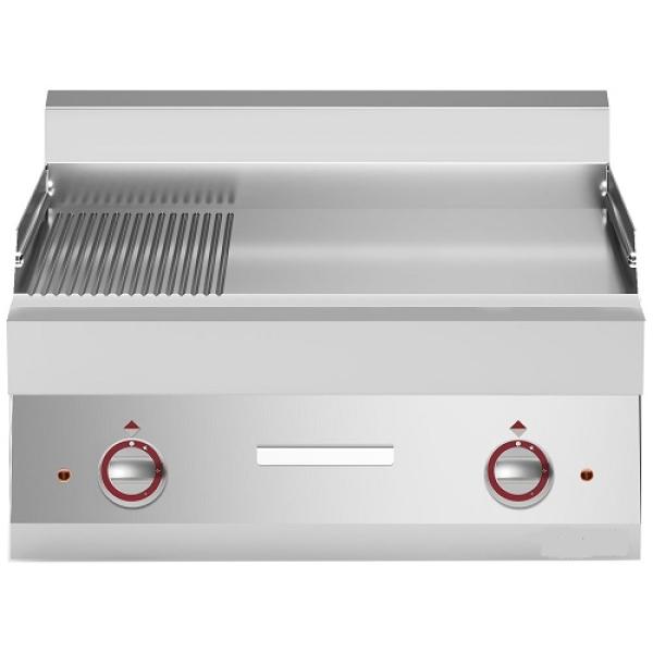 E65/PM7T-N (25) Elektro Grillplatte 2/3 glatt 1/3 gerillt -Top-